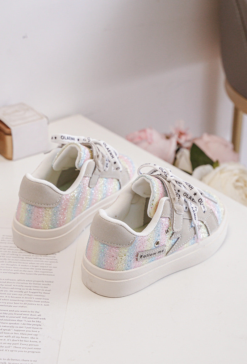 Followme pastel met glitters sneakers