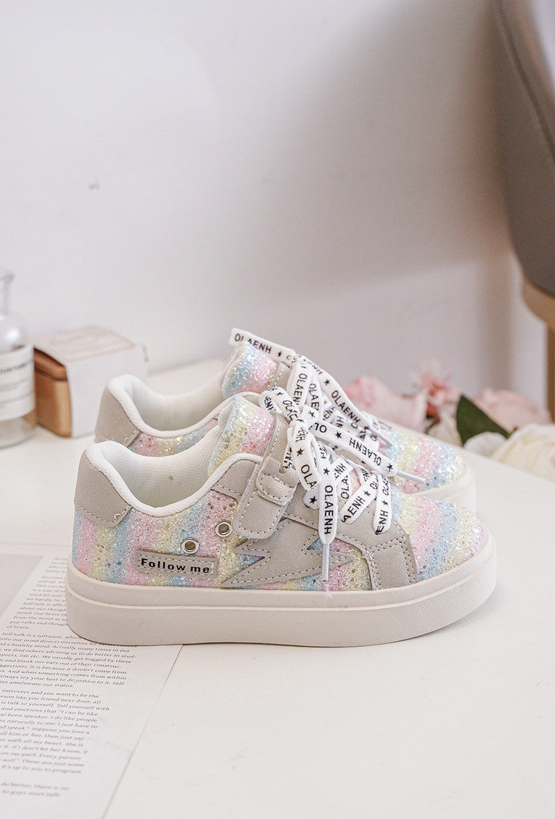 Followme pastel met glitters sneakers