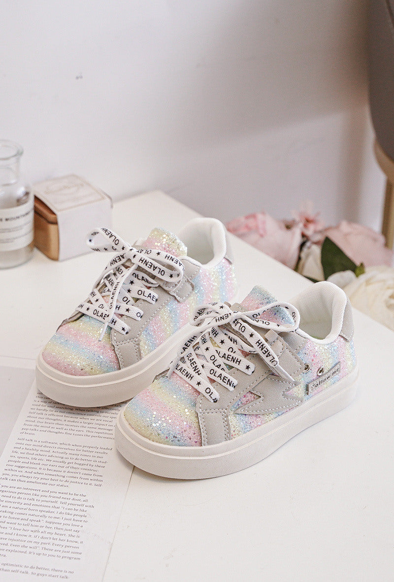 Followme pastel met glitters sneakers