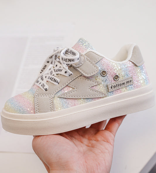 Followme pastel met glitters sneakers