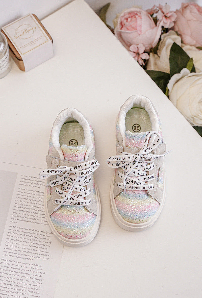Followme pastel met glitters sneakers