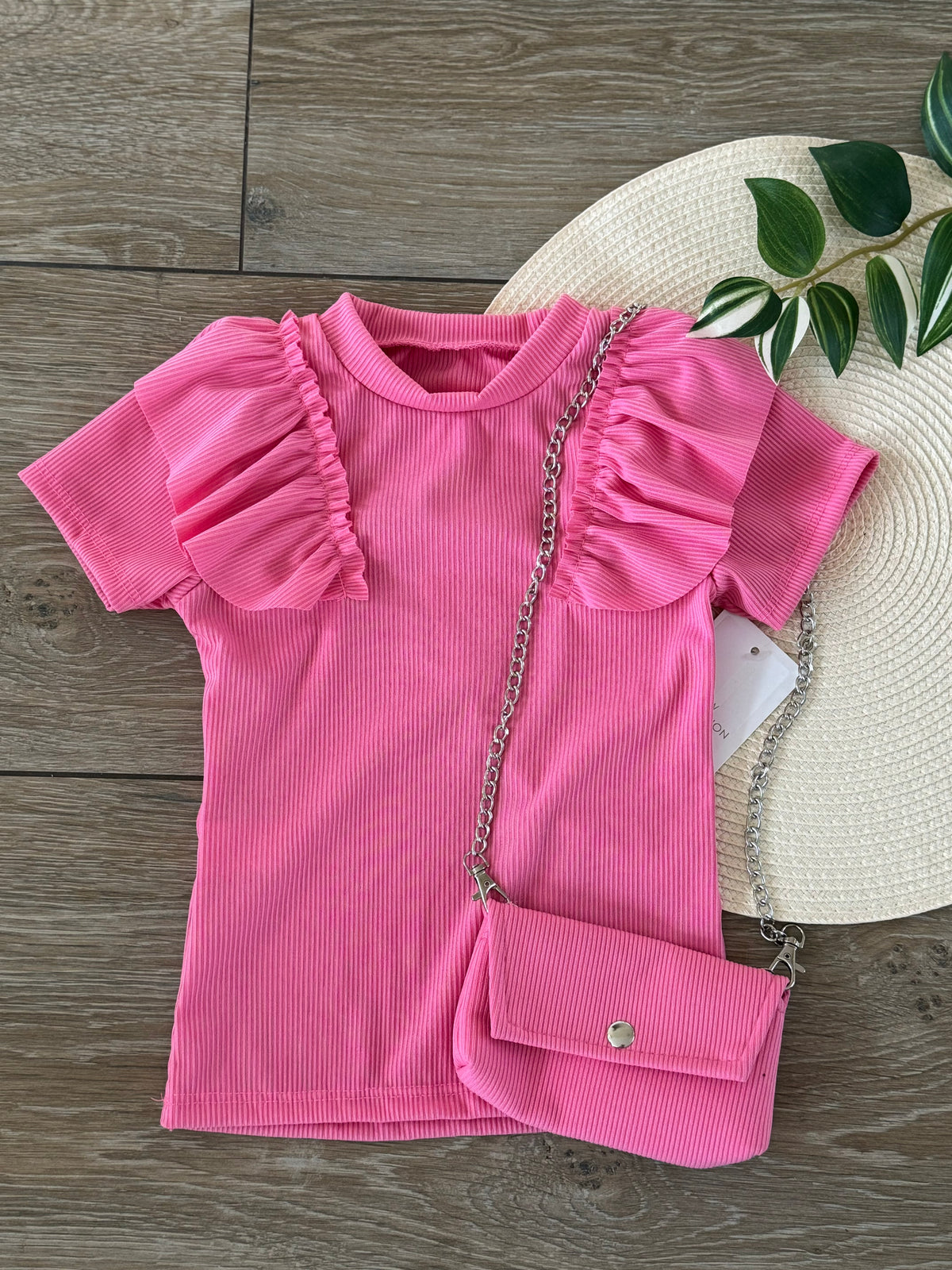 Roze truitje met tasje