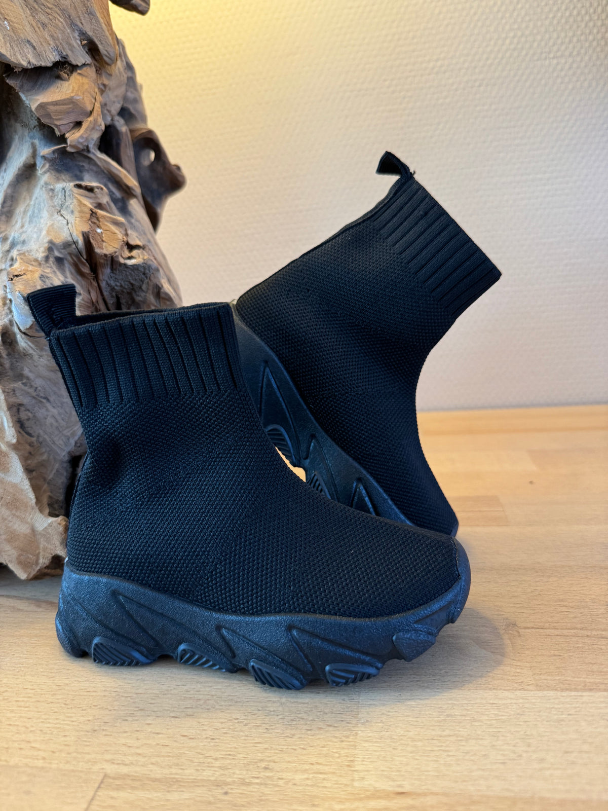 Zwarte Sock Sneakers