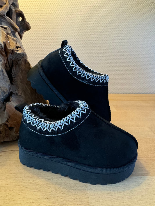 Zwarte Gevoerde Enkelboots voor Kinderen