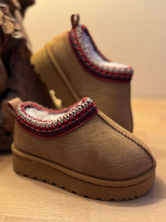 Camel Gevoerde Enkelboots voor Kinderen