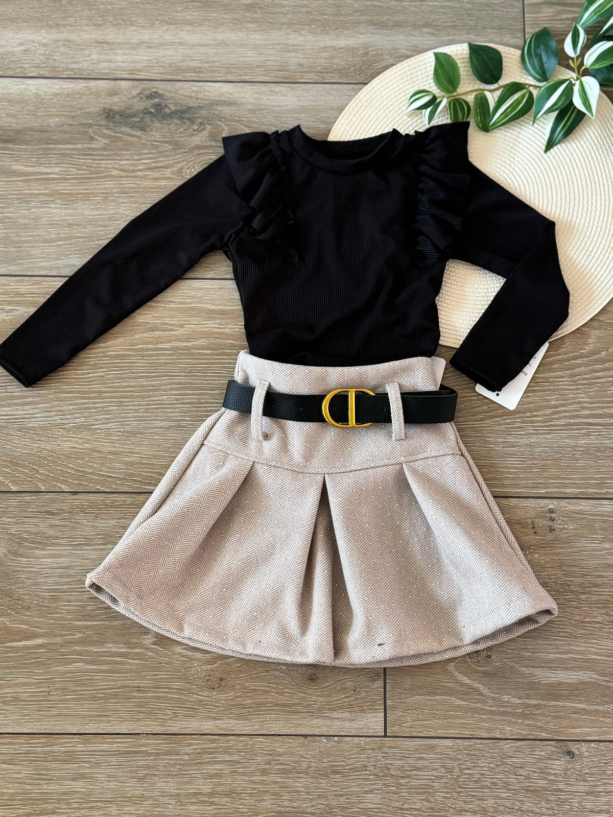 Beige rokje met stras