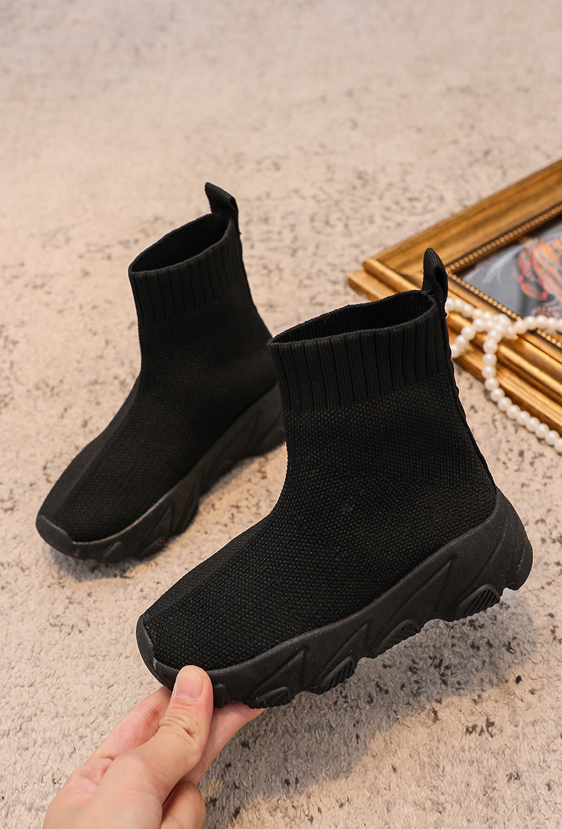 Zwarte Sock Sneakers