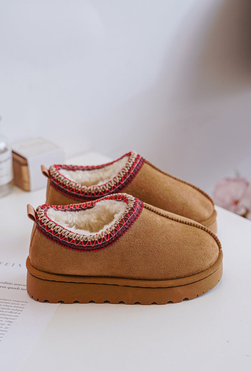 Camel Gevoerde Enkelboots voor Kinderen