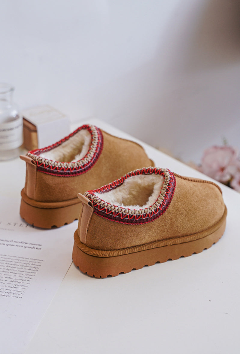 Camel Gevoerde Enkelboots voor Kinderen